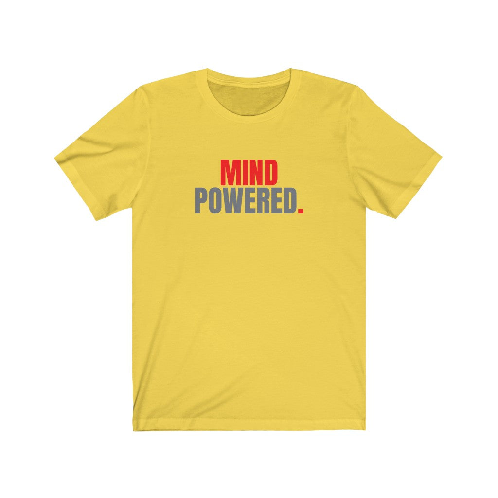 Mind Powered - Red Unisex Jersey Short Sleeve Tee