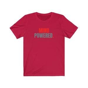 Mind Powered - Red Unisex Jersey Short Sleeve Tee