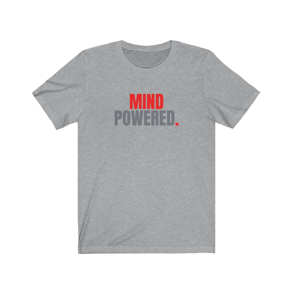 Mind Powered - Red Unisex Jersey Short Sleeve Tee