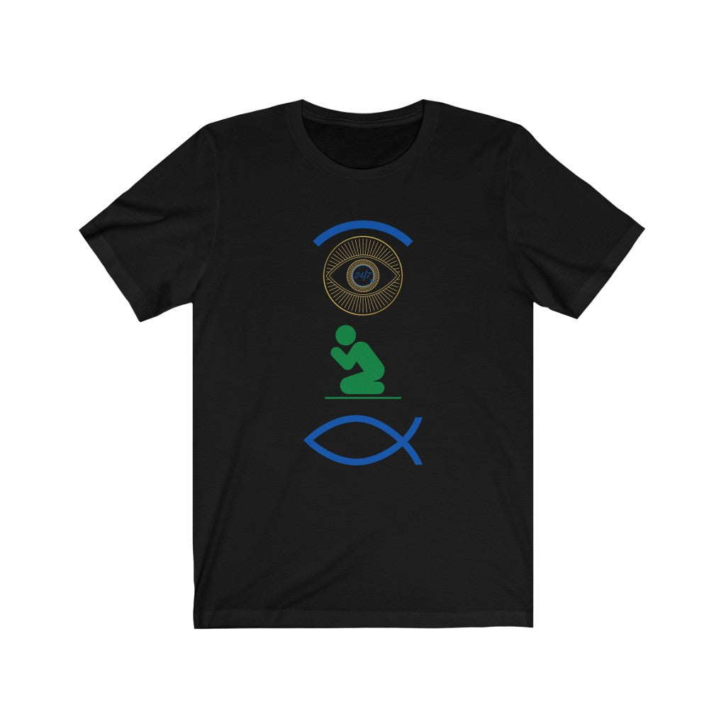 Eye Pray JFish  - Unisex Jersey Short Sleeve Tee