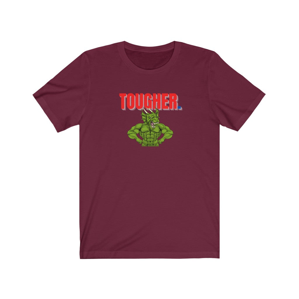 Tougher - Red Unisex Jersey Short Sleeve Tee